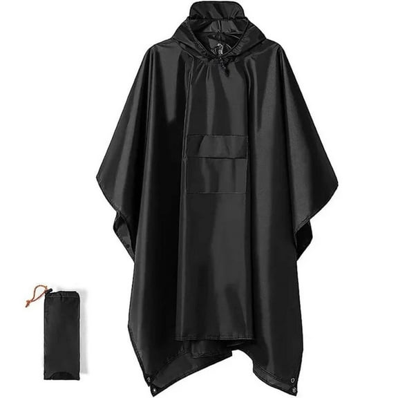 3 In 1 Outdoor Hunting Raincoat Hooded Sleeve Waterproof Rain Poncho Motorcycle Rain Cover Camping Hiking Travel Rainwear Tent