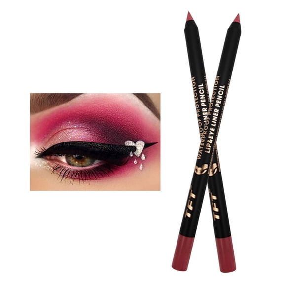 3-In-1 Pen (Eyeliner, Eyelid Highlighter, Lip Liner), Shade 10# Pink - 1 3-In-1 Pen, 3In1 Eyeliner Pen Lying Silkworm Eye Shadow Pen Lip Liner Gel Eyeliner Shimmer Long Lasting Str Makeup Organizers