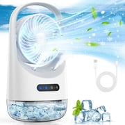 3 In 1 Personal Air Conditioner,3 Speeds USB Mini Air Cooler with 400ML Water Tank for Bedroom, Office, Living Room