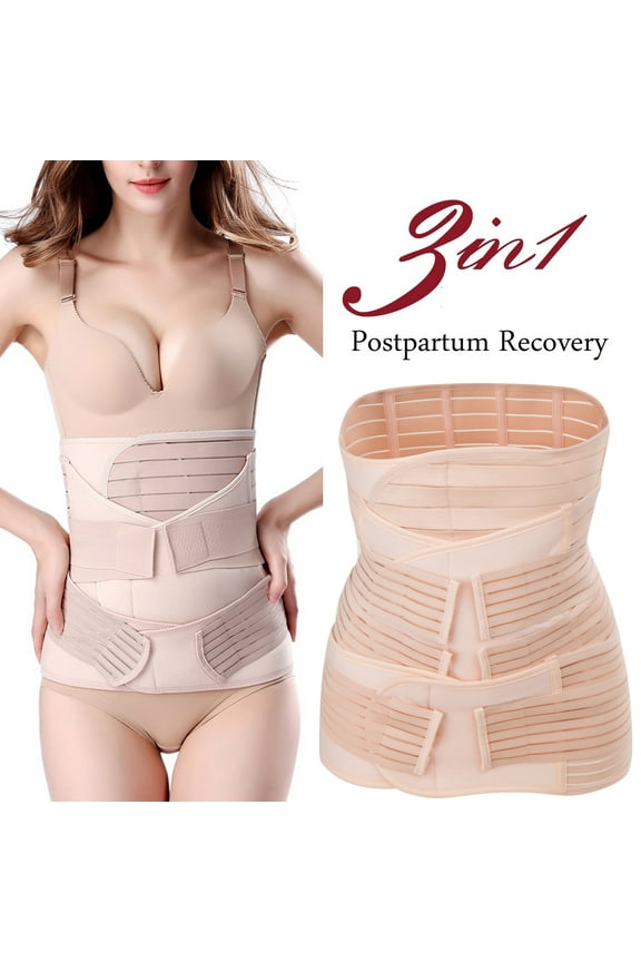 3 In 1 Postpartum Support Recovery Belly/Waist Pelvis Belt Body, Miss Moly Plus Size Postpartum Support Band Belly Wrap Girdle