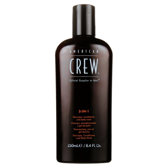 3 In 1 Shampoo & Conditioner & Body Wash by American Crew for Men - 8.4 oz Shampoo & Conditioner & Body Wash