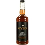 Woody’s 3 in 1 Shampoo, Conditioner & Mens Body Wash, Hydrating Formula, 32 oz
