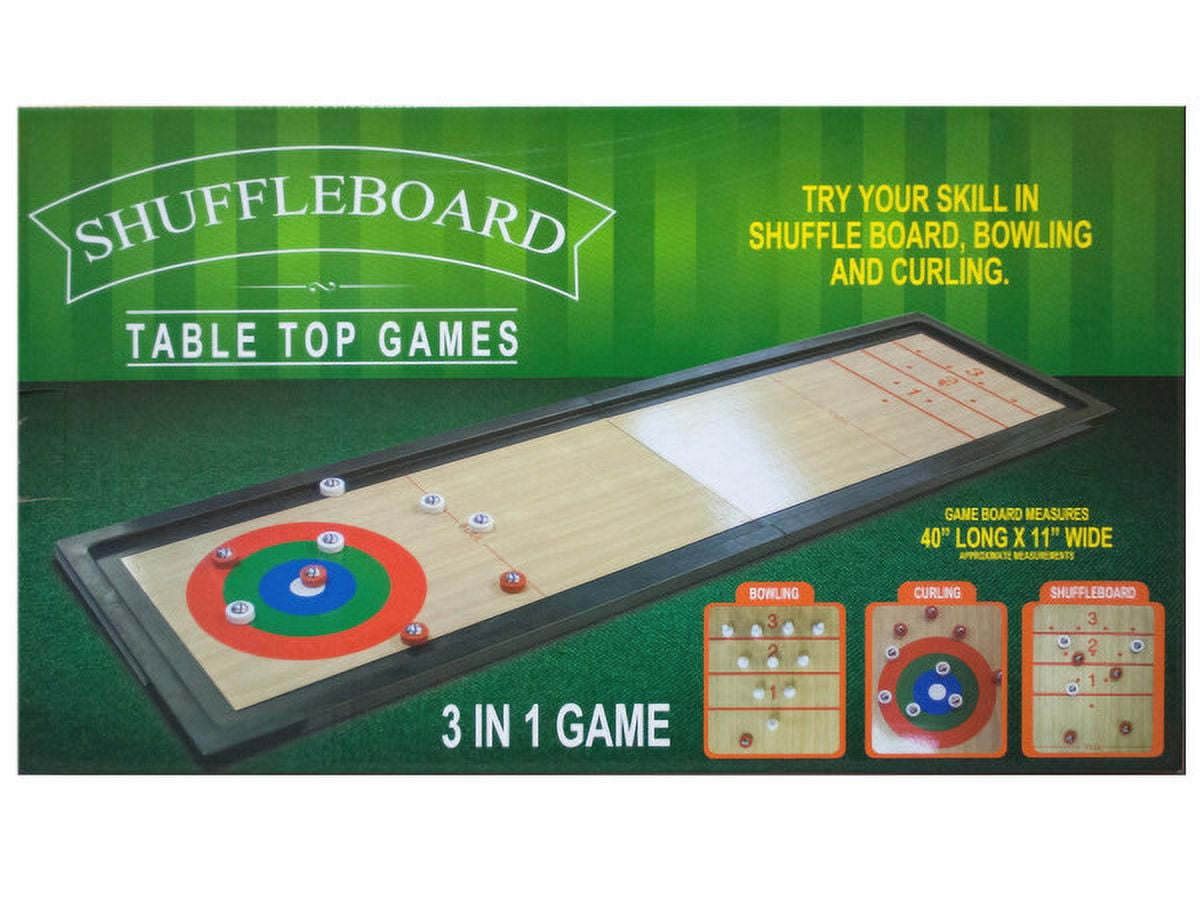 3 In 1 Shuffleboard Tabletop Game Case of 1