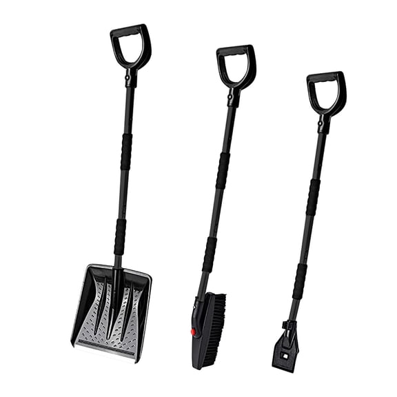 3-In-1 Snow Removal Kit Multifunctional Portable Detachable Snow Removal Tool
