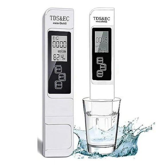TDS Meter Digital Water Tester (TDS,Temperature and EC Meter),0-999Ppm PPM for Hydroponics, Drinking