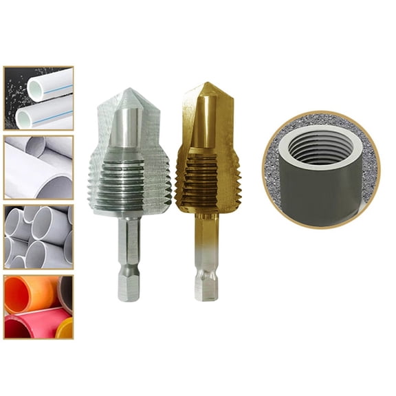 3-In-1 Three-Blade Thread Drill Bittapping-Drilling-Expansion for Pipe Repair B