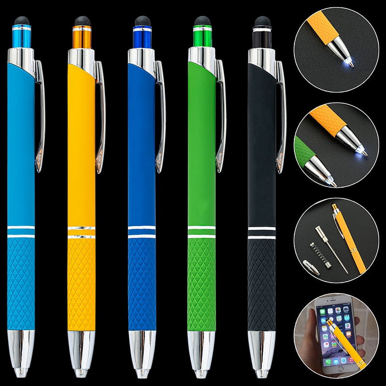 3 In 1 Touch Screen Stylus Ballpoint Pen With LED Light For Iphone