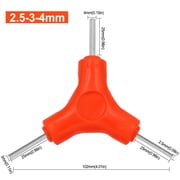 3 In 1 Trigeminal Hex Key Set 2.5/3/4/5/6/8mm Hexagon Wrench Carbon Steel Hand Tools Bicycle Maintenance Tools