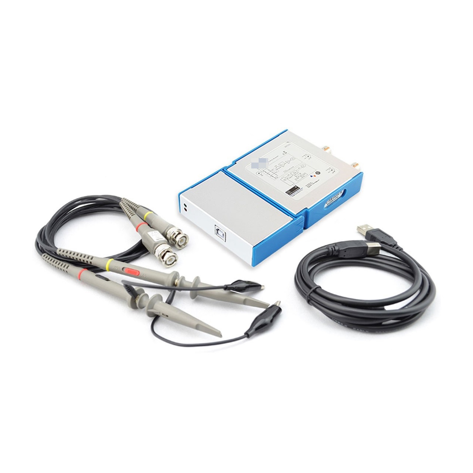 3 In 1 USB PC Virtual Digital Oscilloscope 2CH 20M Bandwidth 50MSa/s + 13MHz Signal Generator + 4CH Logic Analyzer