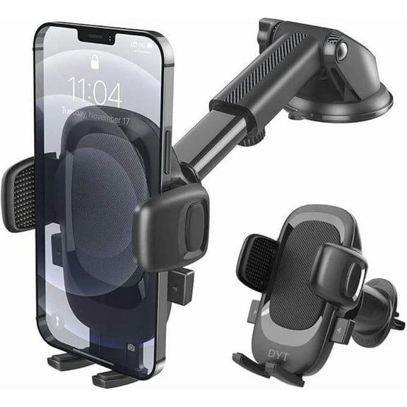 3 In 1 Universal Car Phone Holder For Windshield/Dashboard & Vent Universal