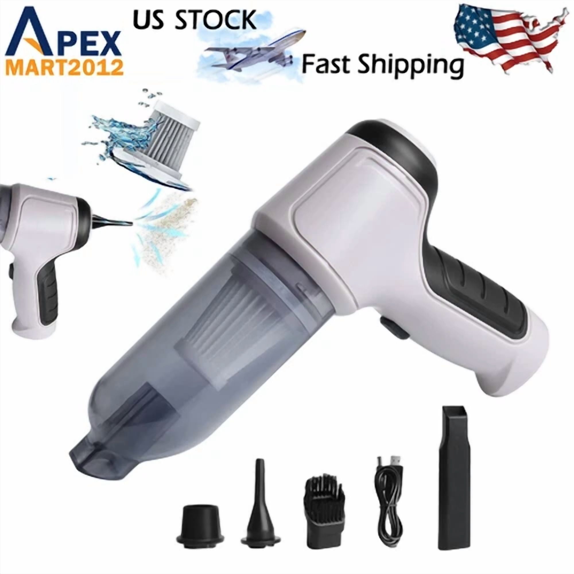 3 In 1 Upgrade Car Vacuum Cleaner Air Blower Wireless Handheld Rechargeable Mini