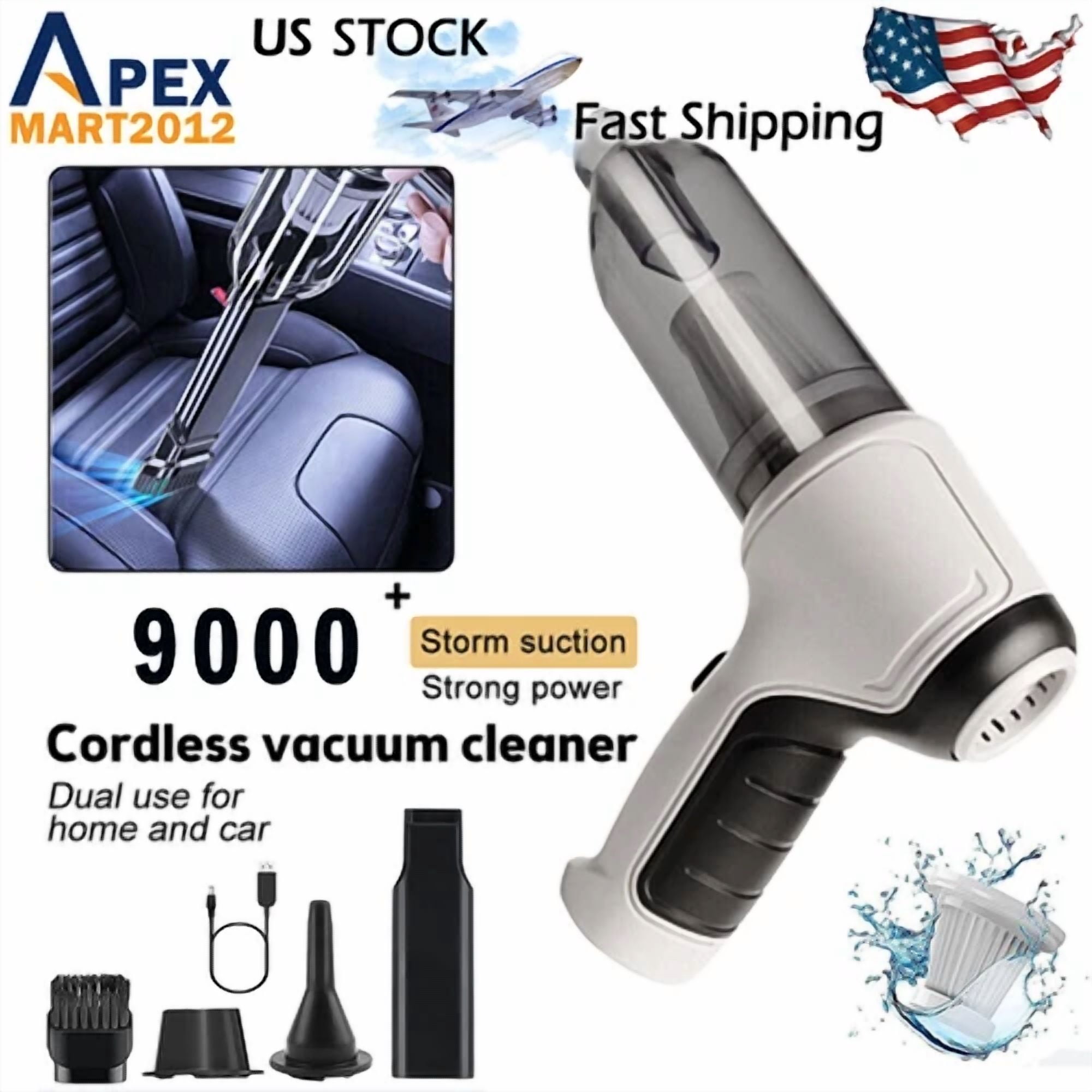 3 In 1 Upgrade Car Vacuum Cleaner Air Blower Wireless Handheld Rechargeable Mini