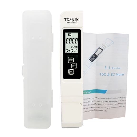 3 In 1 Water Tester TDS EC Meter Temperature Digital LCD Water Testing Pen Purity Filter With 4 Different Modes Water Tester ,Multifunctional