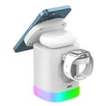 thumbnail image 1 of 3 In 1 Wireless Charger For iPhone/Apple/Airpods Mobile Phone One-stop Charging,White, 1 of 6