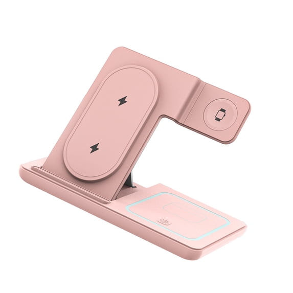 3 In 1 Wireless Charging Foldable Fast 15W Charging For Multiple Device Space Saving Phone Watch Earphone