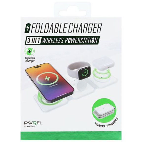 3 In 1 Wireless Powerstation 1.0 with 15W Phone, 2.5W Smartwatch and 3W Charging