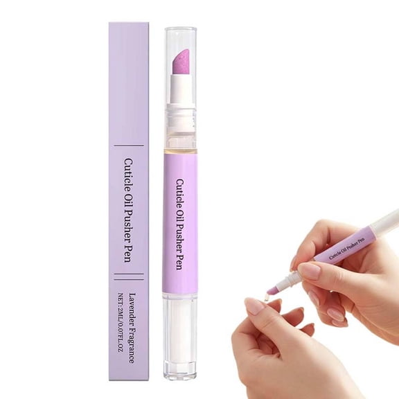 3-In-1cuticle Oil Pusher Pen, Ceramic Cuticle Oil Cuticle Pusher Nail Oil Pen For Hangnails & Dry & Damaged Nails, Nail Care Tool For Repair & Nourish Nails (2PCS)(1pcs)
