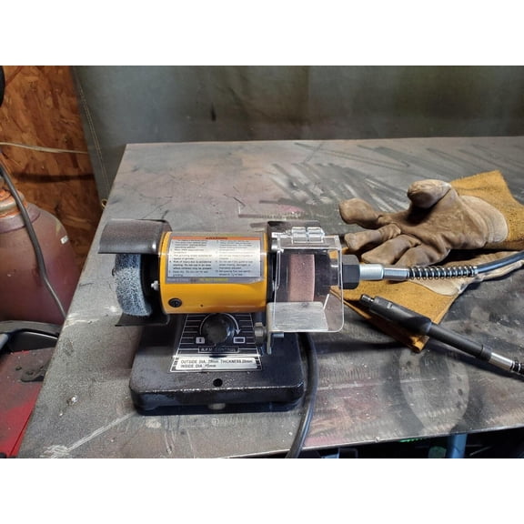 3 In. Bench Grinder With Flex Shaft Mini Tool NEW