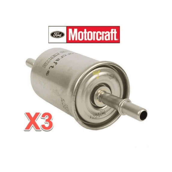 3 In-Line Fuel GAS Filters MOTORCRAFT OEM # FG1083 for FORD Mercury Lincoln