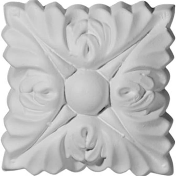 3 In. W X 3 In. H Architectural Sellek Rosette, Can Be Used With Sellek Panel Moulding
