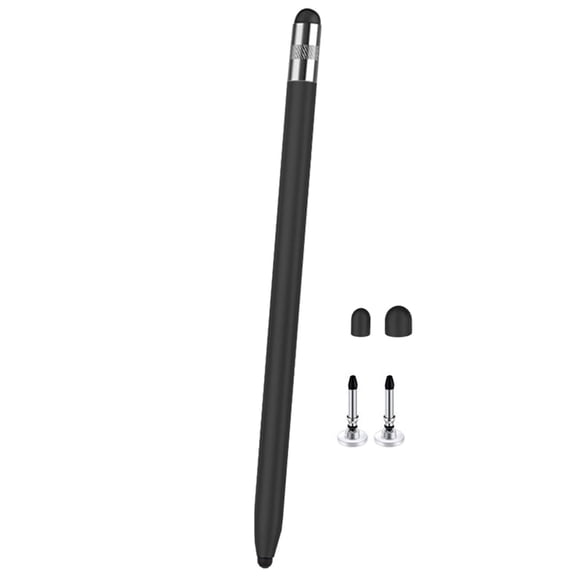 3 In1 Multiple Device Styluses Two Soft Rubber Tip Gentle Screen Protections for Smooth Writing Drawing
