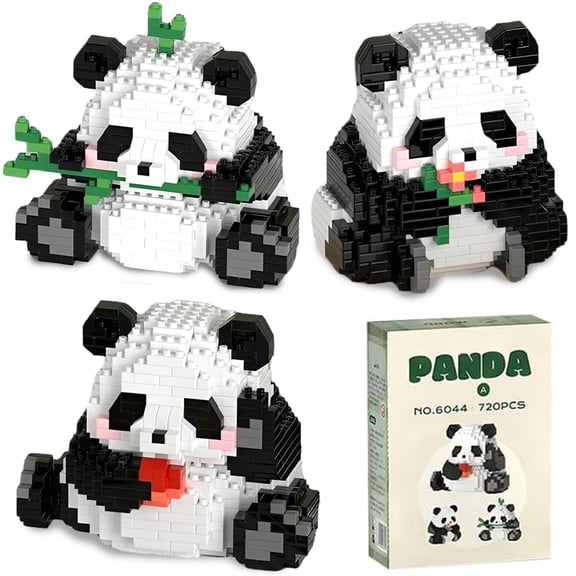 3 In1 Panda Building Blocks Building Toys Animal Bricks Building Blocks Figures Animal Toys 720 Pieces Panda