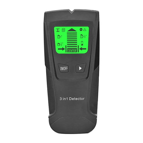 3 In1 Wall Metal Detector, Black Handheld Stud Finder With Deep Scanning For Wood Metal Ac Wire, Home Renovation Construction Tool For Diyers Contractors