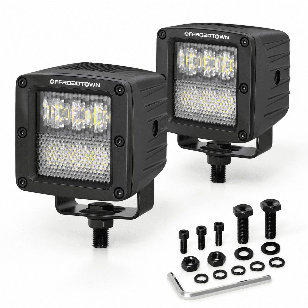 3 Inch 120W Cree LED Pods Driving Combo Spotlights for Off Road Truck ...