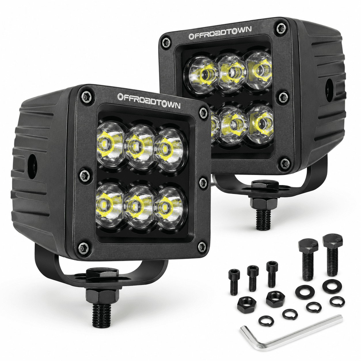 3-Inch 120W LED Spot Light Pods for Off-Road, UTVs, ATVs, SUVs ...