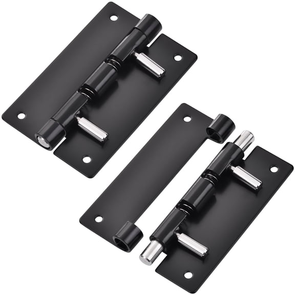 3 Inch 2 Pack Spring Release Hinges, Stainless Steel Detachable Cabinet Door Hardware, One-Touch Quick Release Mechanism,Black