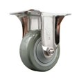 thumbnail image 1 of 3 Inch 316SS Gray Polyurethane Wheel Rigid Top Plate Caster Service Caster, 1 of 2