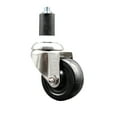 thumbnail image 1 of 3 Inch 316SS Hard Rubber Wheel Swivel 1-1/2 Inch Expanding Stem Caster SCC, 1 of 2