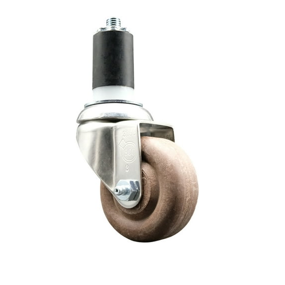 3 Inch 316SS High Temp Glass Filled Nylon 1-1/2 Inch Expanding Stem Caster SCC