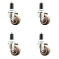 thumbnail image 1 of 3 Inch 316SS High Temp Glass Filled Nylon 1-3/8 Inch Expanding Stem Caster Set, 1 of 2
