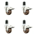 thumbnail image 1 of 3 Inch 316SS High Temp Glass Filled Nylon 1-7/8 Inch Stem Caster Set Lock Brake, 1 of 2