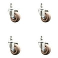 thumbnail image 1 of 3 Inch 316SS High Temp Glass Filled Nylon 12mm Threaded Stem Caster Set SCC, 1 of 2
