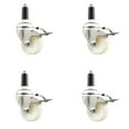 thumbnail image 1 of 3 Inch 316SS Nylon Wheel Swivel 1 Inch Expanding Stem Caster Set Lock Brake, 1 of 2