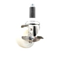 thumbnail image 1 of 3 Inch 316SS Nylon Wheel Swivel 1 Inch Expanding Stem Caster with Brake SCC, 1 of 2