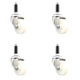 thumbnail image 1 of 3 Inch 316SS Nylon Wheel Swivel 7/8 Inch Expanding Stem Caster Set SCC, 1 of 2