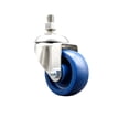 thumbnail image 1 of 3 Inch 316SS Solid Polyurethane Wheel Swivel 12mm Threaded Stem Caster SCC, 1 of 2