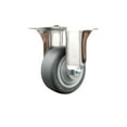 thumbnail image 1 of 3 Inch 316SS Thermoplastic Rubber Wheel Rigid Top Plate Caster Service Caster, 1 of 2