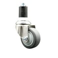 thumbnail image 1 of 3 Inch 316SS Thermoplastic Rubber Wheel Swivel 1-3/4 Inch Expanding Stem Caster, 1 of 2