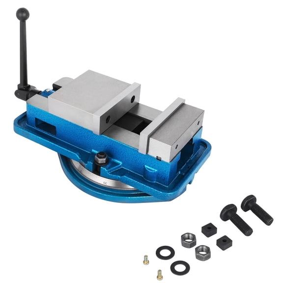 3 Inch / 5 Inch Jaw Width Heavy Duty Milling Vise, Bench Clamp Vise High Precision, 360 Degree Swiveling Base CNC Vise ,Easy to Use