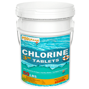 3 Inch 50 Pounds Stabilized Chlorine Tablets for Sanitizing Swimming Pools - Individually Wrapped, Slow Dissolving - 90% Available Chlorine - Tri-Chlor