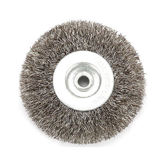 3 Inch 6mm Arbor Stainless Steel Wire Wheel Brush For Bench Grinder Abrasive