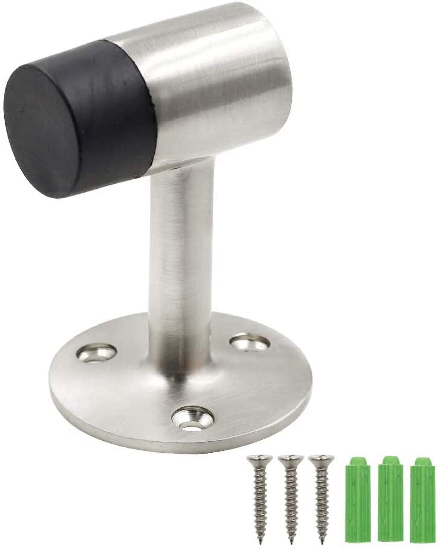 3 Inch / 75mm Heavy Duty Floor Stop, Door Stopper Stainless Steel Brushed Nickel - Pack of 1