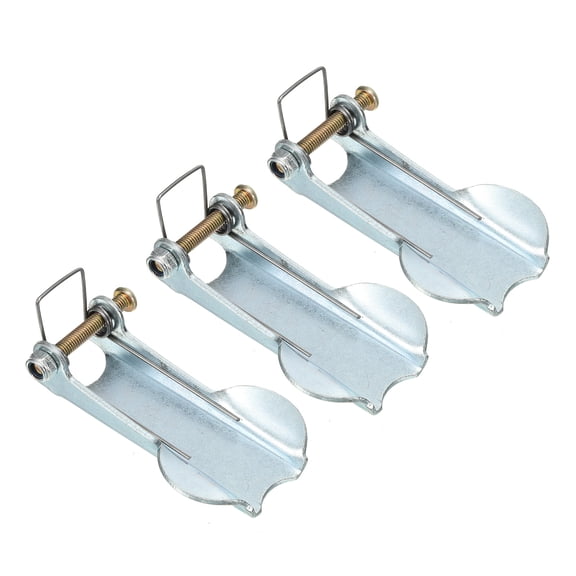 3 Inch 76mm Hook Safety Latch Kit, Metal Towing Hitch Replacement, Silver, 3 Pack