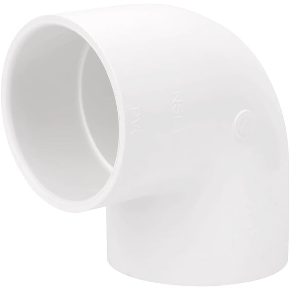 3 Inch 90 Degree Elbow PVC Pipe Fitting, SCH40 Socket x Socket, 2-Way Right Angle Connector for DIY Furniture, Garden Shelves, Support Structures