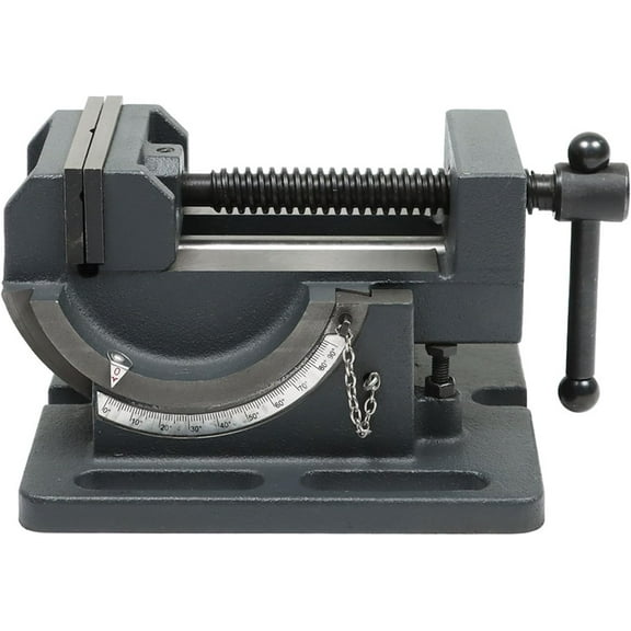 3 Inch Angle Drill Press Vise 0-90 Degree Tilting Angle Vise Iron Cradle Style Angle Vise Fit for Drilling Machine