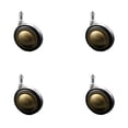 thumbnail image 1 of 3 Inch Antique Soft Tread Ball Caster – 7/16 Inch Grip Ring Stem – Set of 4, 1 of 2